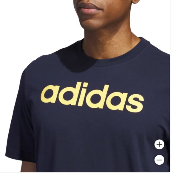 adidas Men’s Graphic Tee Navy - Picture 3 of 4
